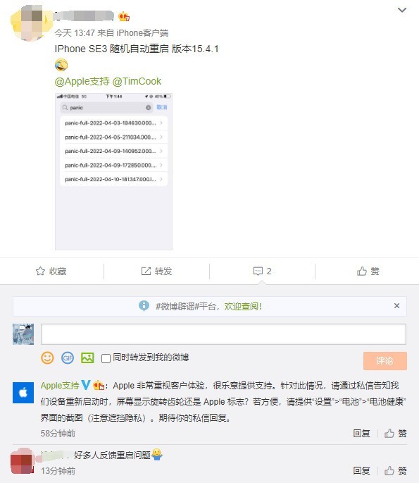 蒲县苹果13维修分享iPhone SE 3重启死机怎么办 